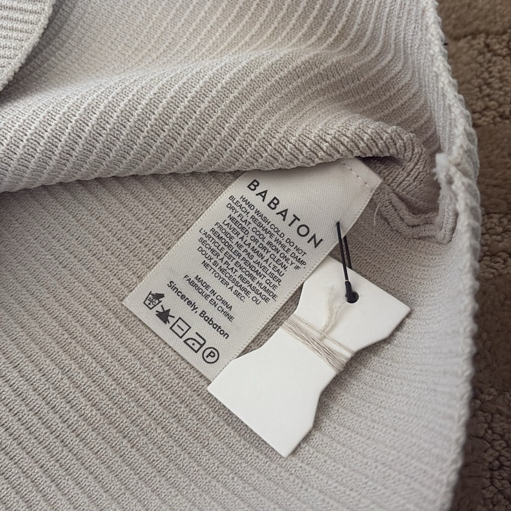 Aritzia Babaton Ribbed Knit Dress โ Birch (M) - Picture 4 of 4